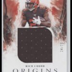 2020 Panini Origins Future Fabrics Nick Chubb #/75 #FF-14