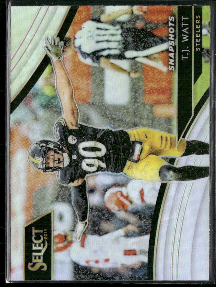 59025404-front 2018 Panini Select Snapshots Prizm T.J. Watt #SN-15 - Image 1