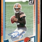 2025 Donruss Rated Rookies Autographs Orange Shedeur Sanders Rookie Auto #306