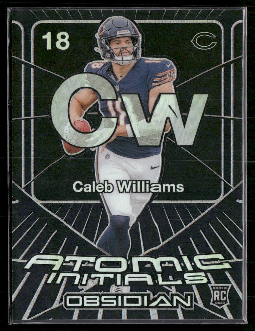 59120099-front 2024 Panini Obsidian Atomic Initials Caleb Williams #11 - Image 1
