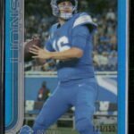 2025 Topps Chrome Blue Refractor Jared Goff #/150 #102