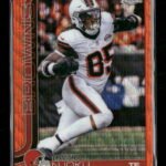 2025 Topps Chrome Orange Refractor David Njoku #/25 #69