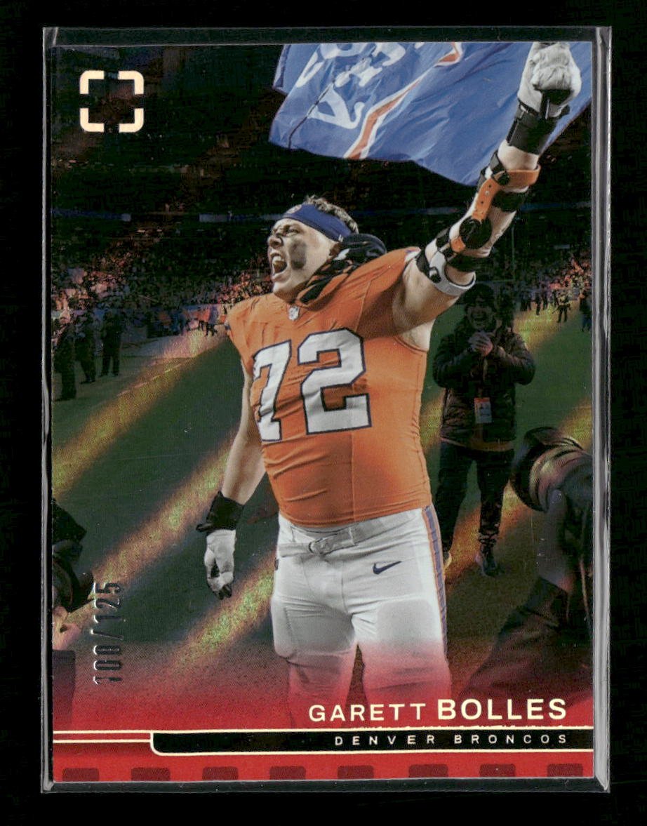 59326710-front 2025 Panini Photogenic Red Garett Bolles #/125 #26 - Image 1