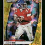 2025 Panini Prizm Draft Picks Prizms Gold Ice Jaxson Dart #90