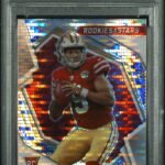 Trey Lance 2021 Panini Rookies & Stars Pulsar Prizm Rookie Card #103 PSA 9 Mint