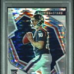 Davis Mills Texans 2021 Rookies & Stars Pulsar Prizm Rookie Card #122 PSA 9 Mint
