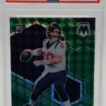 Davis Mills Texans 2021 Mosaic Green Prizm Rookie Card #322 PSA 10 Gem Mint
