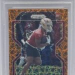 Eli Mitchell 49ers 2021 Panini Prizm Lazer Prizm Rookie Card #399 PSA 9 Mint