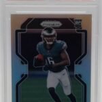 Devonta Smith 2021 Prizm Silver Variation Rookie Card #335-V PSA 10 Gem Mint