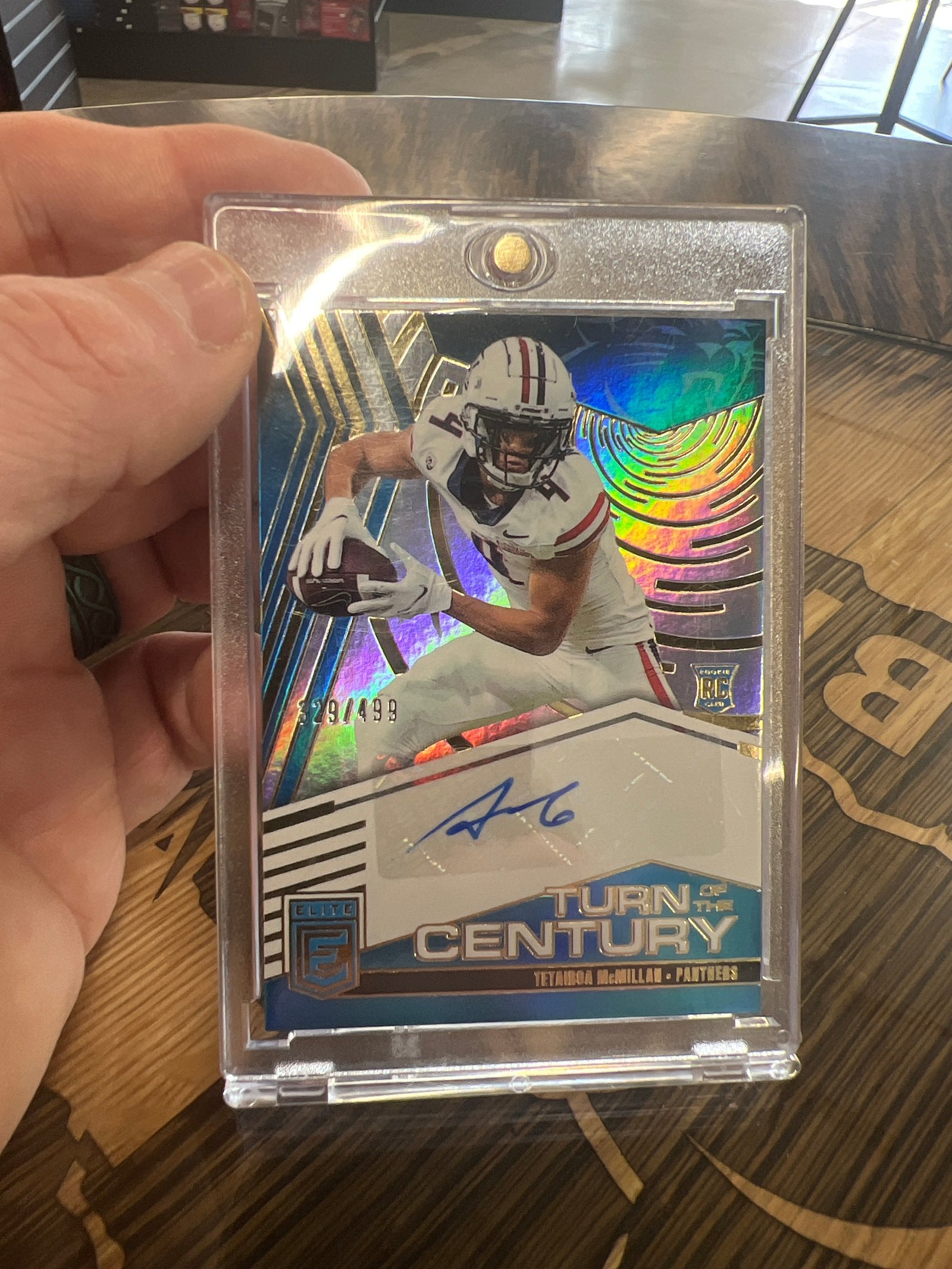 67A563A6-E705-4357-BD83-5D69E68C8A7A 2025 Donruss Elite Tetairoa McMillan Turn of the Century #329/499 Auto #TOC-TMC - Image 1