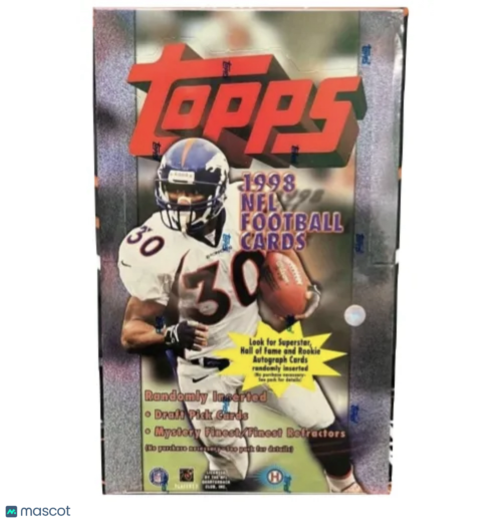 6cd74675-b0cc-4f0a-8d1f-2430e819e645-watermark-raw-V2 1998 Topps Football Hobby Box - Image 1
