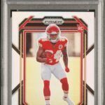 Skyy Moore Chiefs 2022 Panini Prizm Silver Prizm Rookie Card #331 PSA 9 Mint
