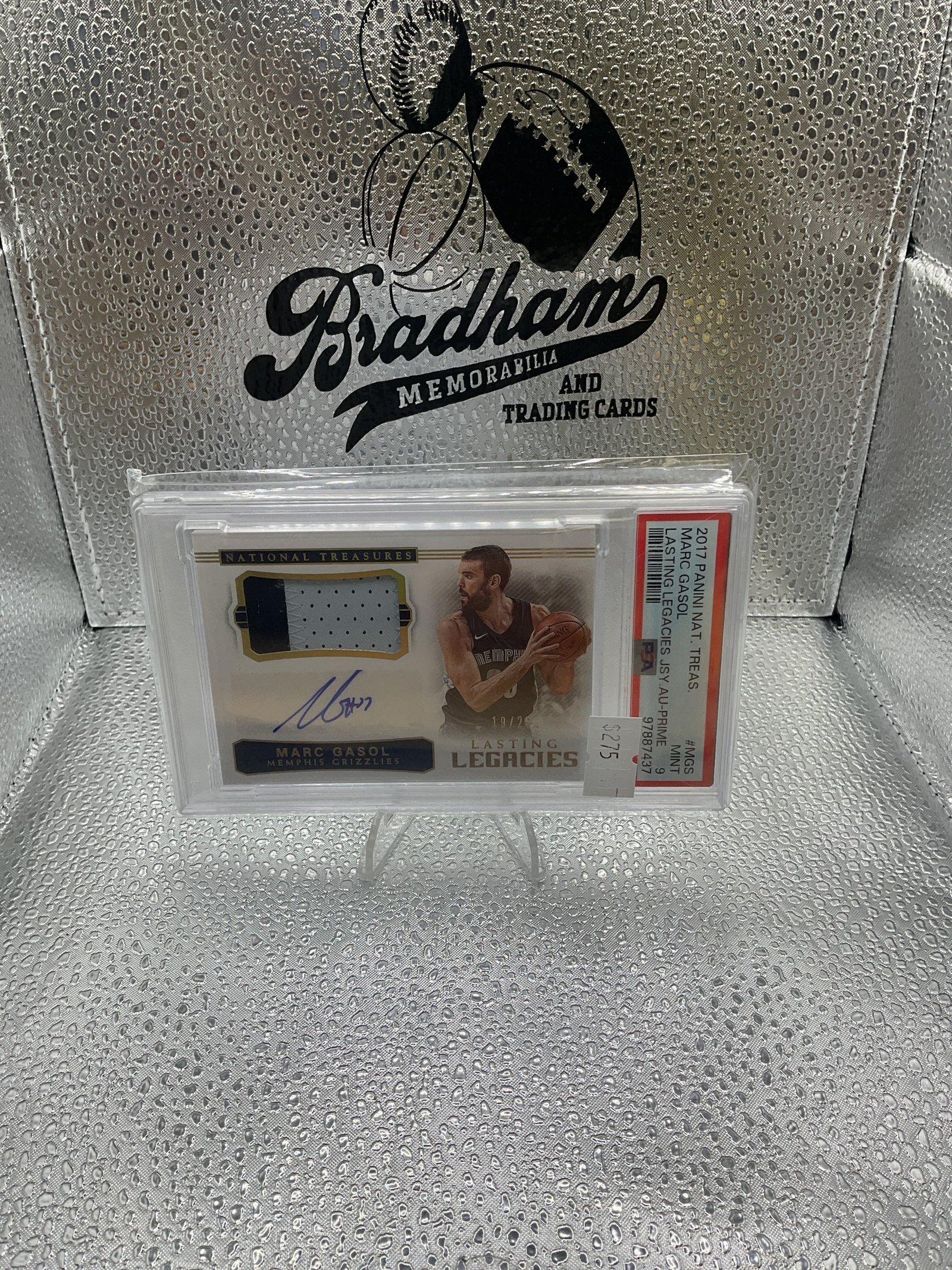 7669DB6C-E29A-422F-8075-0F786EE8B9BD Marc Gasol Lasting Legacies Patch Auto /25 #MGS - Image 1