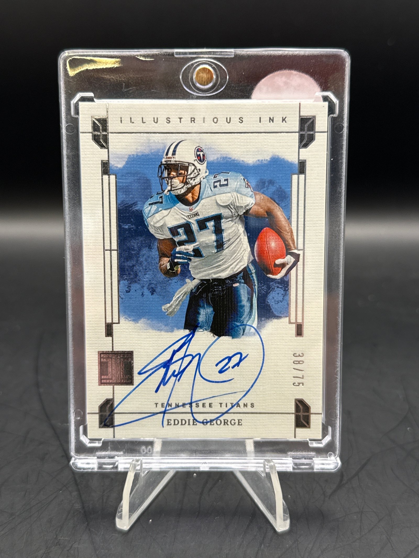 7C85004C-62F7-4390-A45F-674AC445AACD Eddie George 2024 Panini Impeccable illustrious Ink Auto 38/75 - Image 1