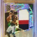 DESHAUN WATSON 2017 SPECTRA #/10 BLACK PRIZM PATCH AUTO RC BGS 9/10 TEXANS