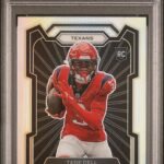 Tank Dell Texans 2023 Panini Prizm Silver Variation Rookie Card #329 PSA 10