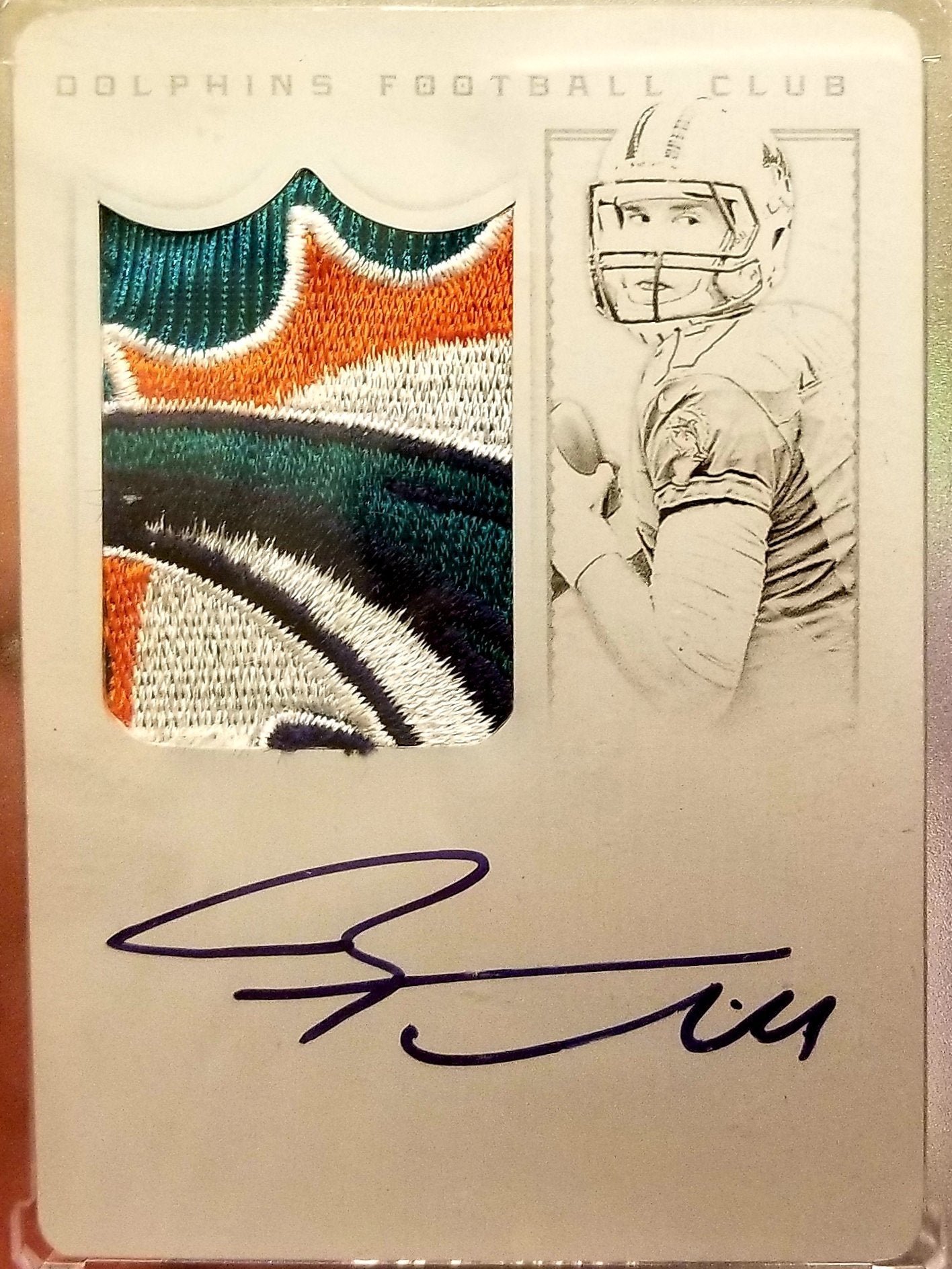 878497392 RYAN TANNEHILL 2012 NATIONAL TREASURES ROOKIE AUTO SICK LOGO PATCH PLATE #1/1 - Image 1