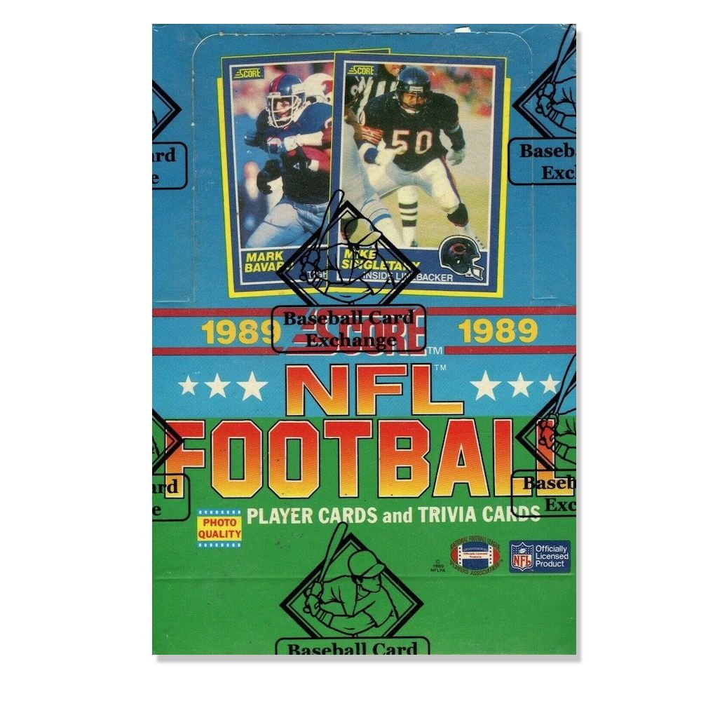 89_scxre_fb2 1989 Score Football Hobby (BCE Shrinkwrap)(Box) - Image 1