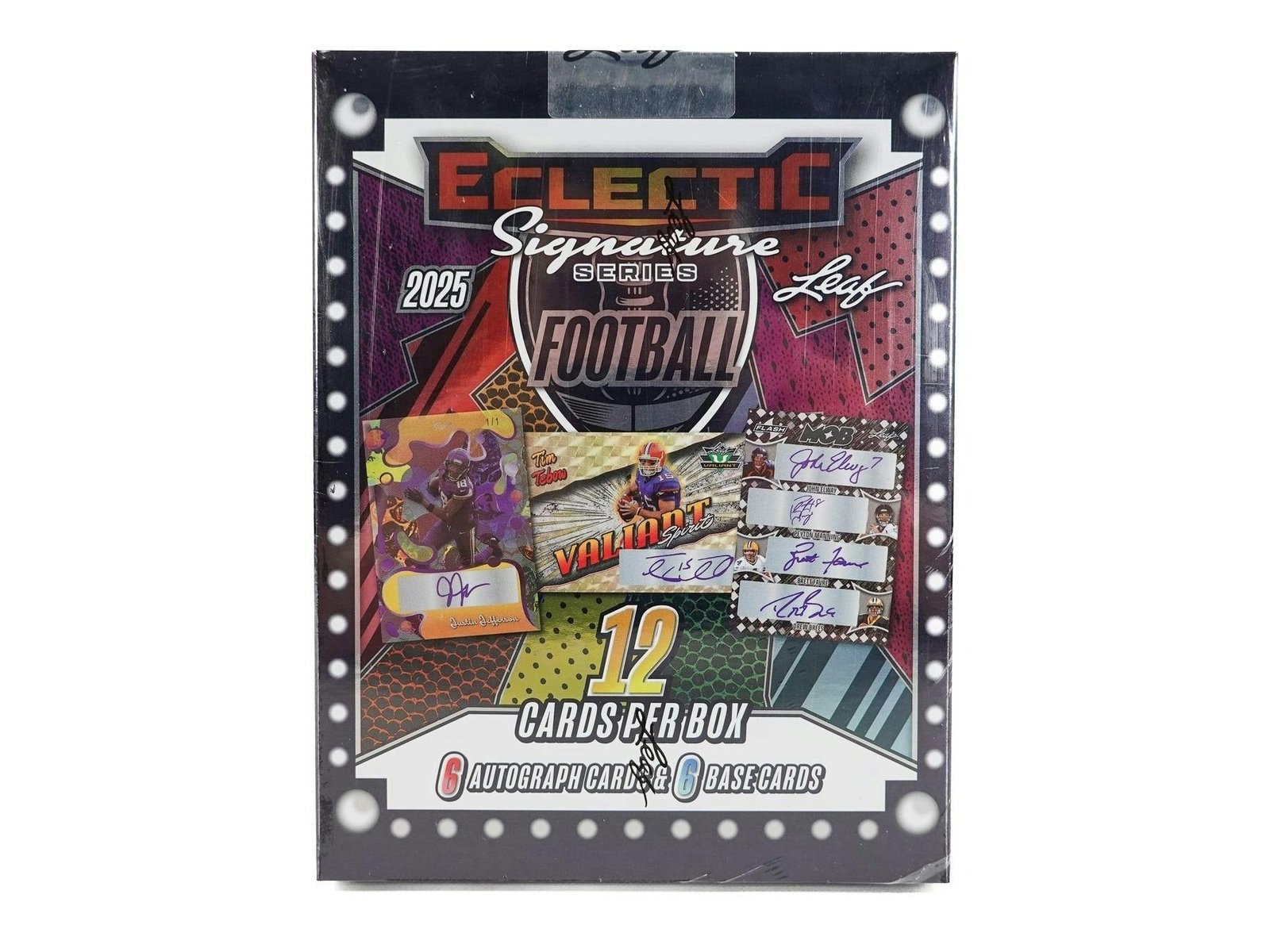 920198_004_122225 2025 Leaf Eclectic Signature Series Football Hobby Box - Image 1
