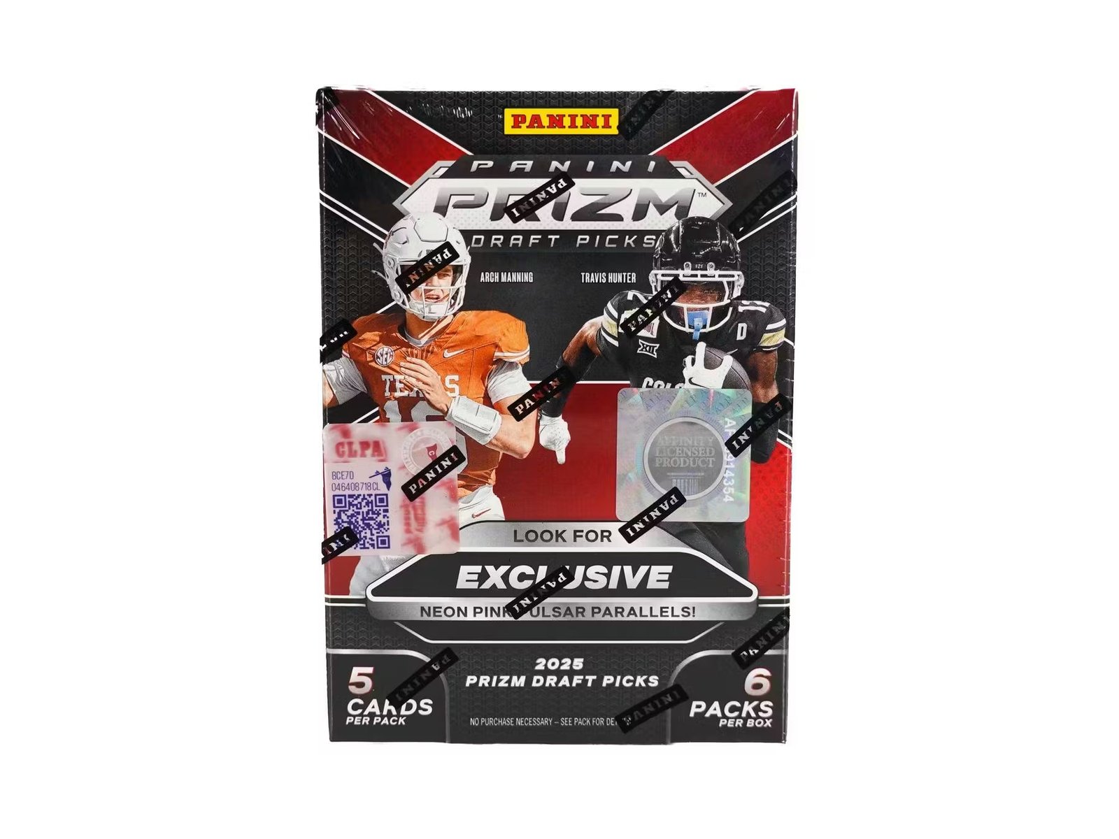 924642_004_121725 2025 Panini Prizm Draft Picks Football 6-Pack Hobby Blaster Box - Image 1