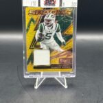 Garrett Wilson 2025 Panini Select Sparks Relic Gold Mojo /10 #SPK-GWN