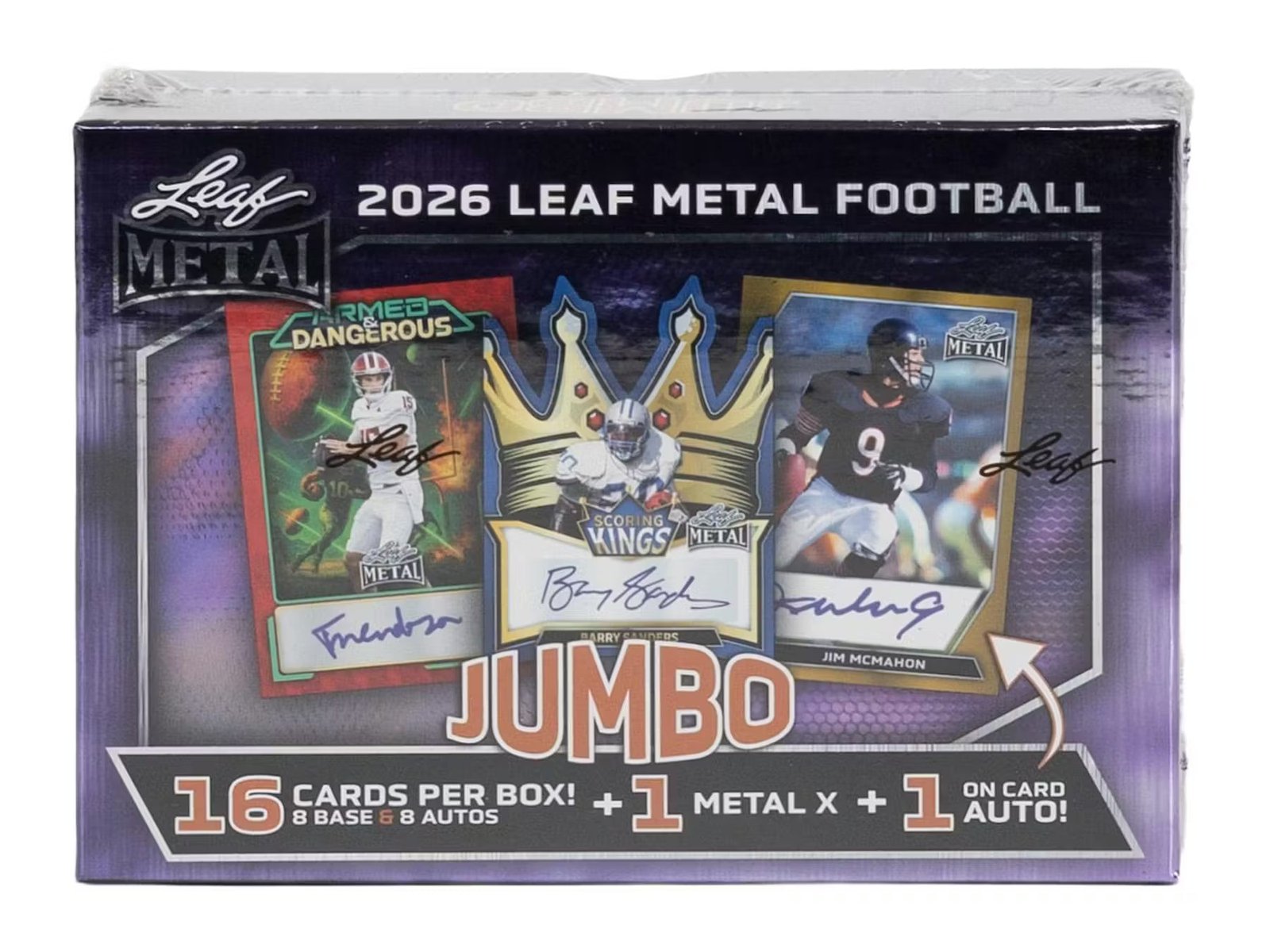 943767_004_031626 2026 Leaf Metal Football Hobby Jumbo Box - Image 1