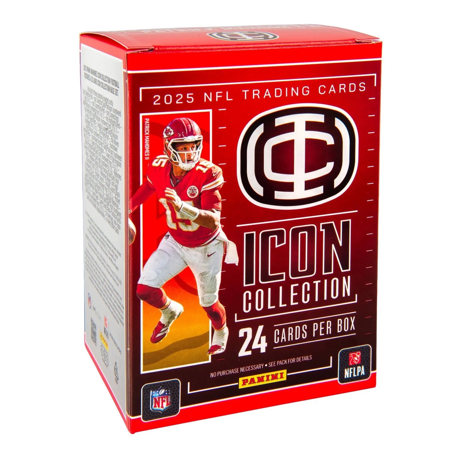 AE1CD831-6FF4-426C-A4D2-D064AF0C2EFB 2025 Patrick Mahomes Icon Collection Football Panini Trading Cards Blaster Box - Image 1
