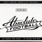 2022 Panini ABSOLUTE Football Series Cello Fat 12 Pack Box (240 Cards) with 36 Green Parallels Per Box Plus Possible Autographs and Memorabilia Cards