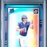J.J. McCarthy 2024 Donruss Optic Rookie #235 Aqua #262/299 PSA 10 Gem Mint