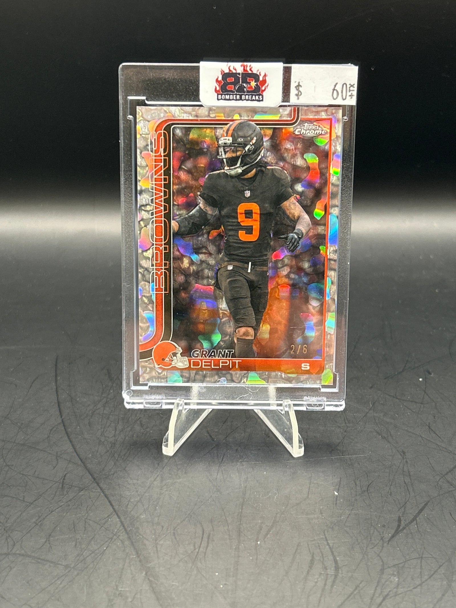 C4D1BB1C-C09F-4582-83DD-F8E2D3341753 Grant Delpit 2025 Topps Chrome FDI Refractor /6 #66 - Image 1