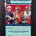 2021 Panini Chronicles NFL Football 30 Card HANGER Pack with EXCLUSIVE GREEN Parallels and Stars Stripes Inserts