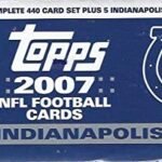 2007 Topps Football Factory Sealed Indianapolis Colts Box version with 5 extra Colts rookie card