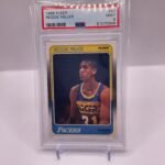 1988 FLEER #57 REGGIE MILLER RC PACERS HOF PSA 9