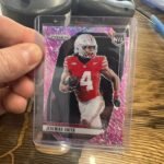 Jeremiah Smith 2024-25 Panini Ohio State Jeremiah Smith #10 Prizm Pink Camo Shimmer NIL SSP