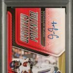 Justin Jefferson 2022 Panini Certified Potential Mirror Red Autograph #1/20 PSA 8 Auto 9