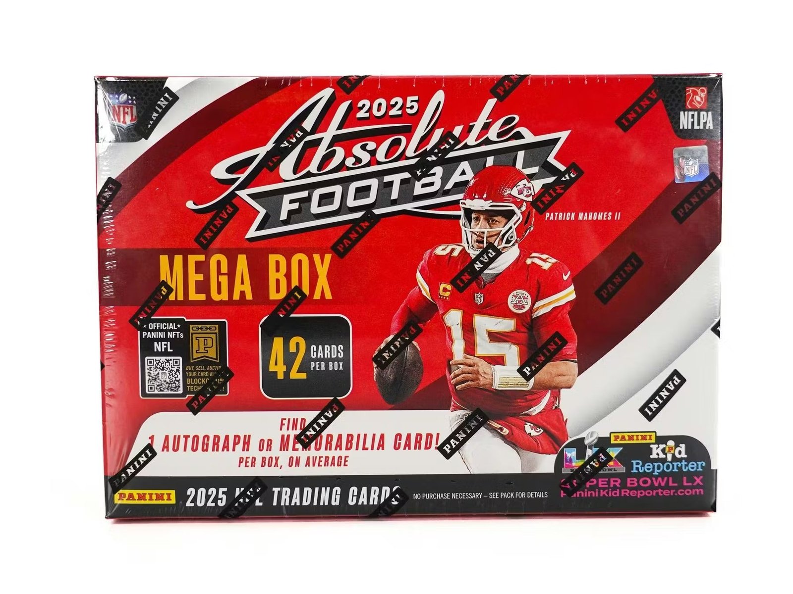 F693325B-3D86-4F35-840D-07C3367D050A 2025 Panini Absolute Football Hobby Mega 20 Box Case - Image 1