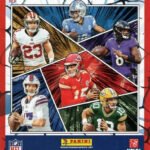 2024 Panini NFL Football Sticker Collection Unopened Box 50 Packs 250 Stickers 50 Cards