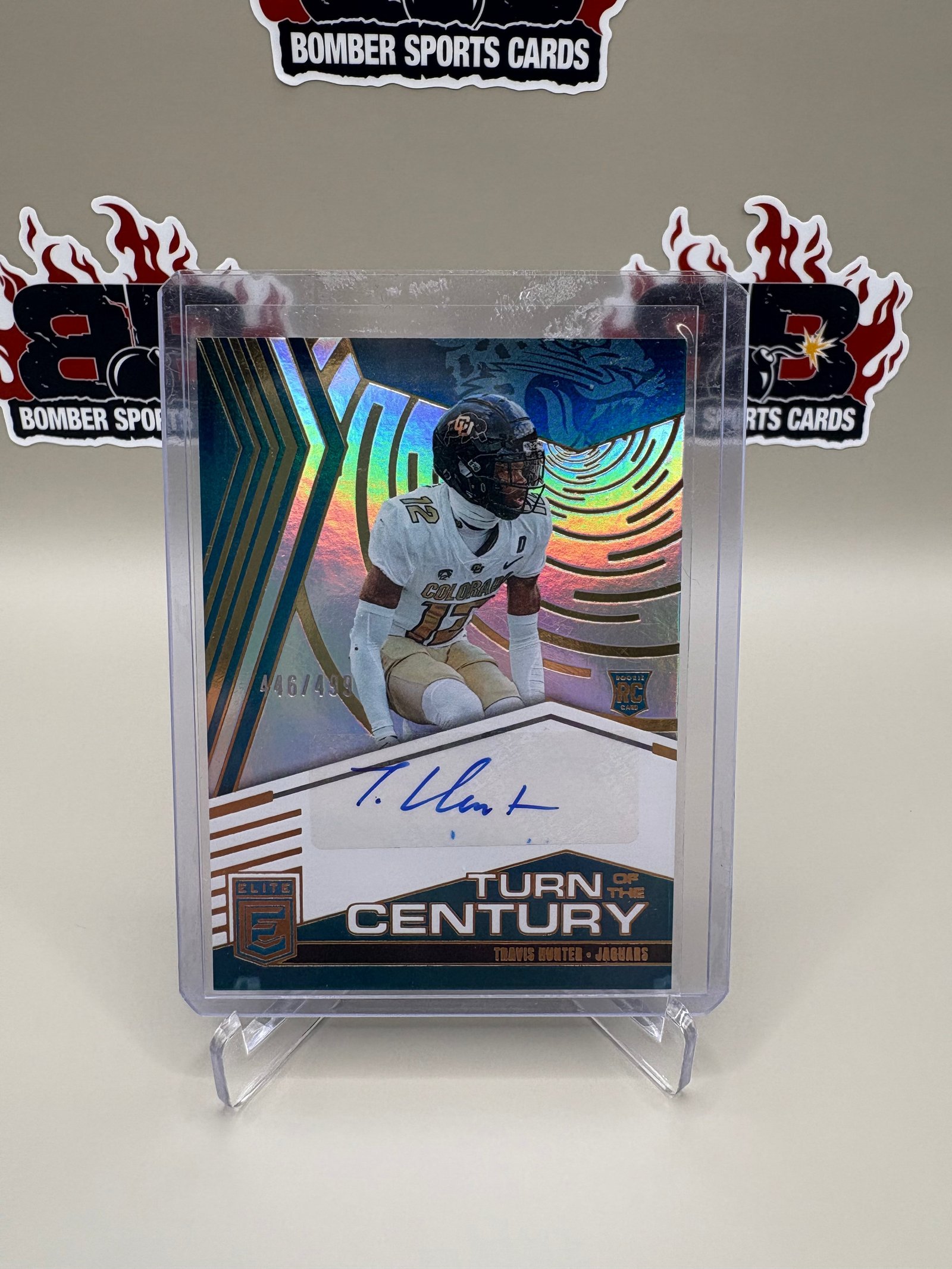 IMG-5249 2025 Donruss Elite Travis Hunter #446/499 Turn of the Century Autograph - Image 1