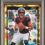 CJ Stroud 2023 Donruss Optic Preview Gold Ice #10/10 PSA 7 Near Mint