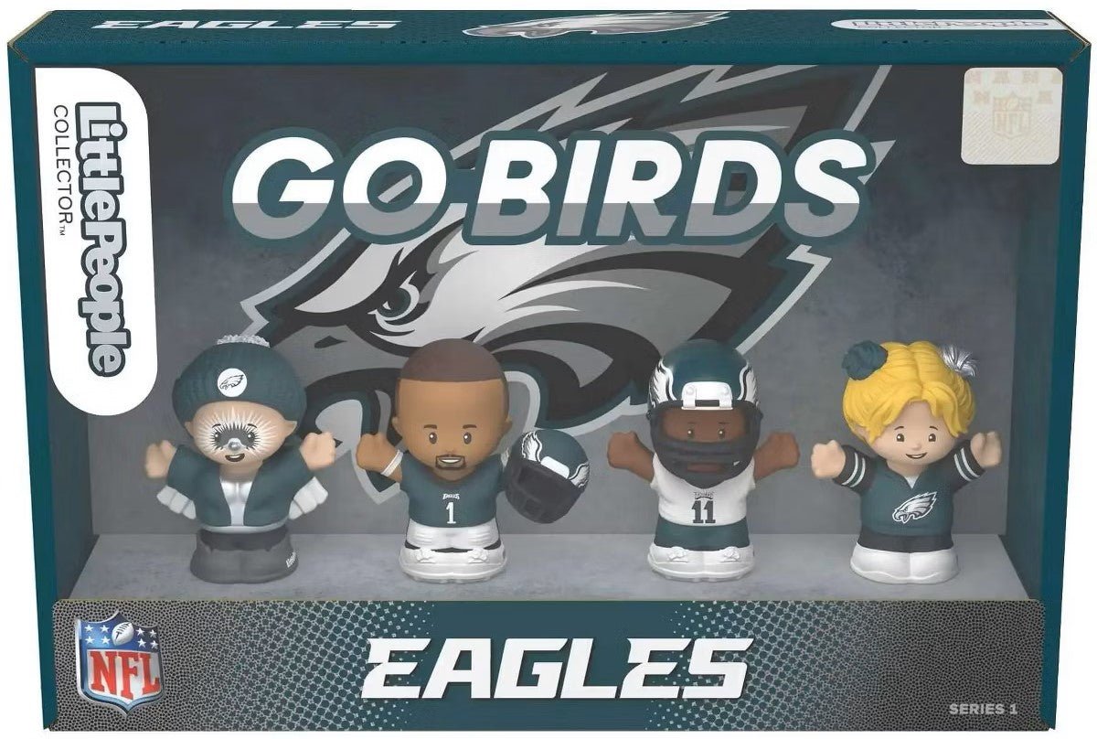 LittlePeople_805810da-62a5-42a5-90ea-93064cfcf43b Fisher Price Little People Collector Philadelphia Eagles NFL 4-Pack Figure Set Jalen Hurts - Image 1