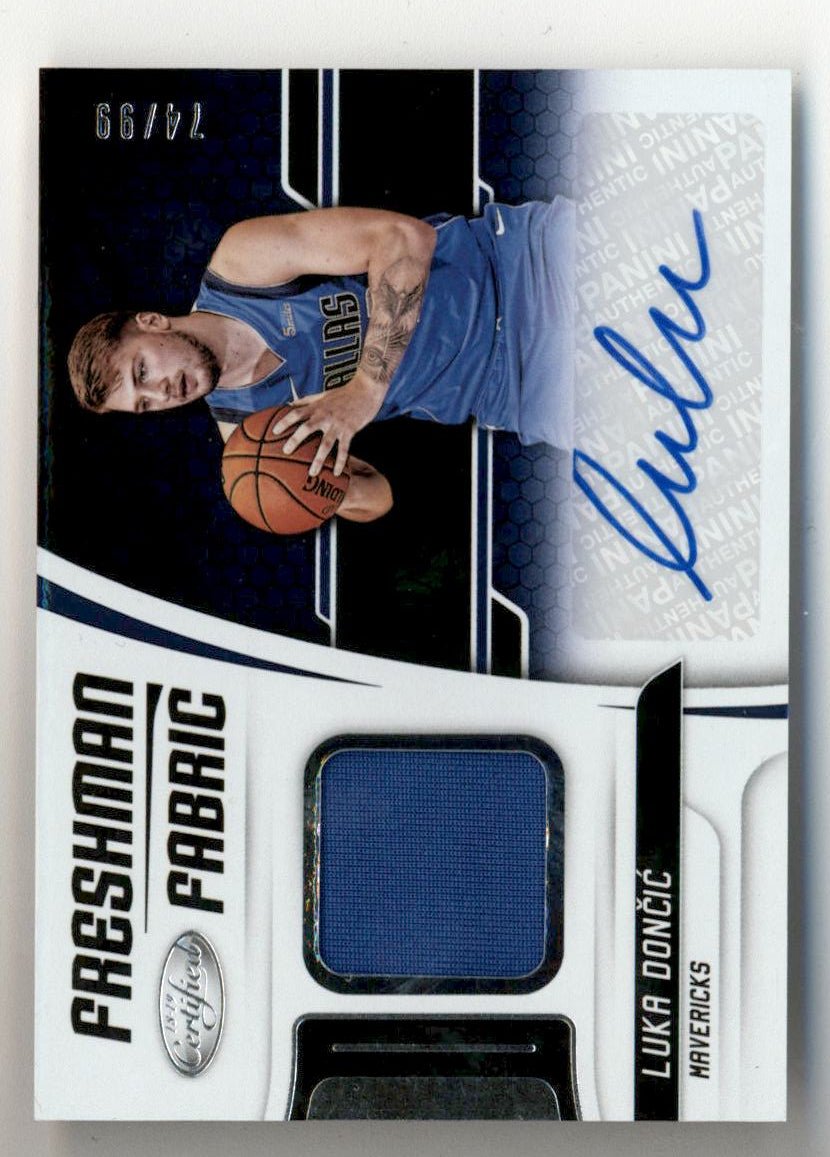 MyAlbumName002_aa876715-7969-4049-871e-27d03f49a17f Luka Doncic 2018 Panini Certified Rookie Jersey Auto #74/99 - Image 1