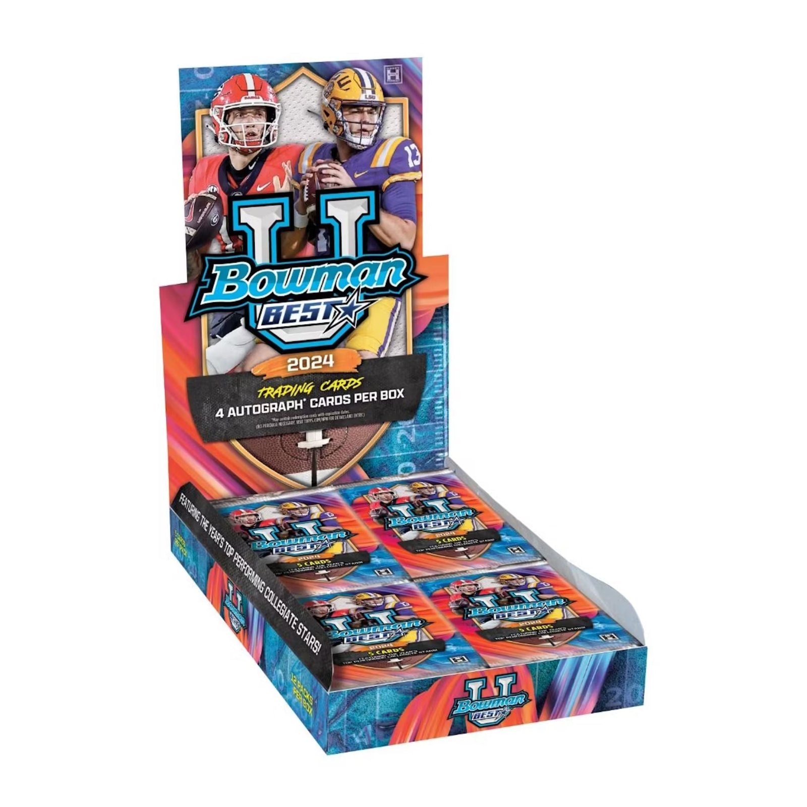 NewProductImageGH_70_1a082d79-a065-4c68-af9b-57215f1e8624 2024 Bowman University Best Football Hobby Box - Image 1