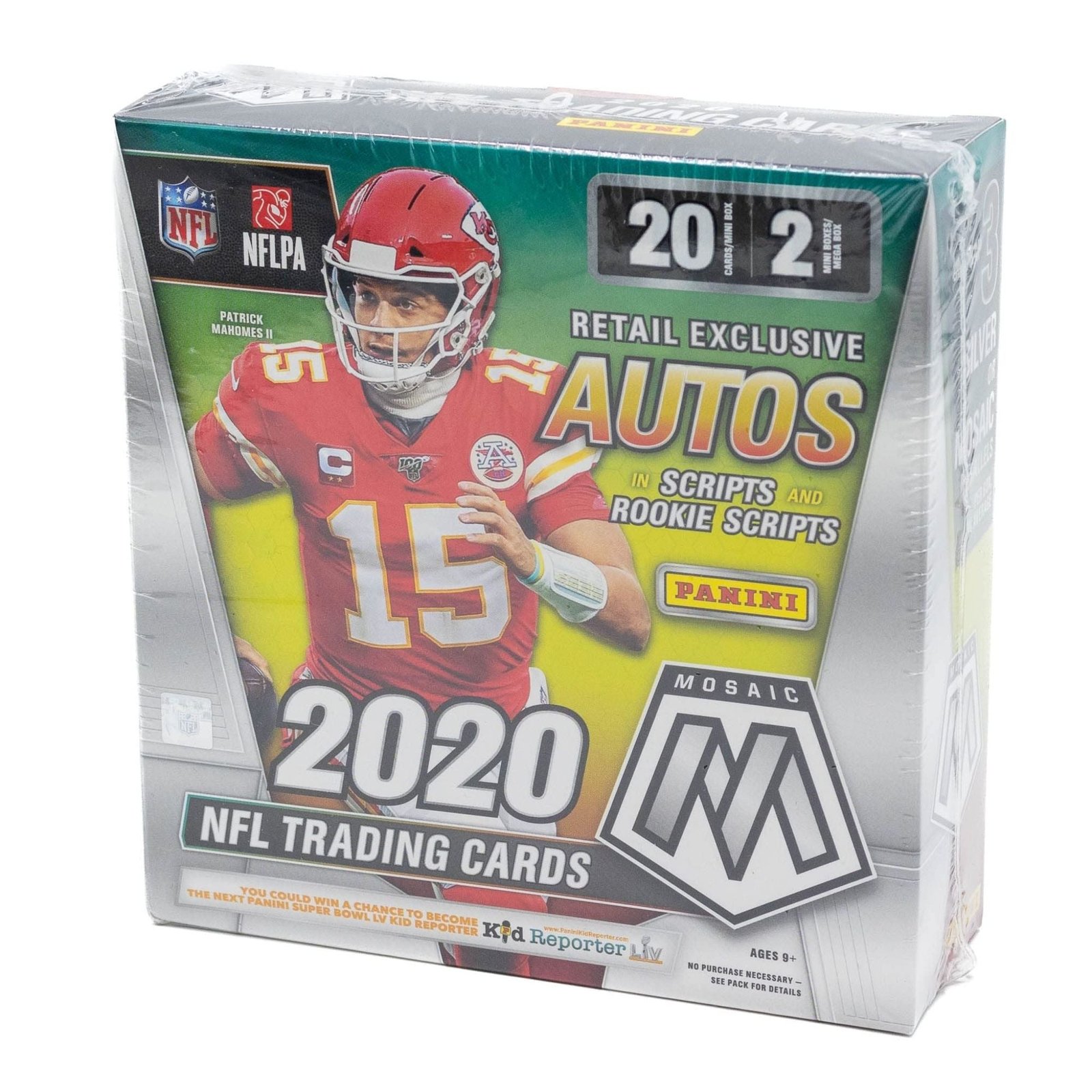 NewProductImageGH_91_9426dced-b66a-49d1-a0e9-f1dc599d0808 2020 Panini Mosaic Football Retail Mega Box - Image 1