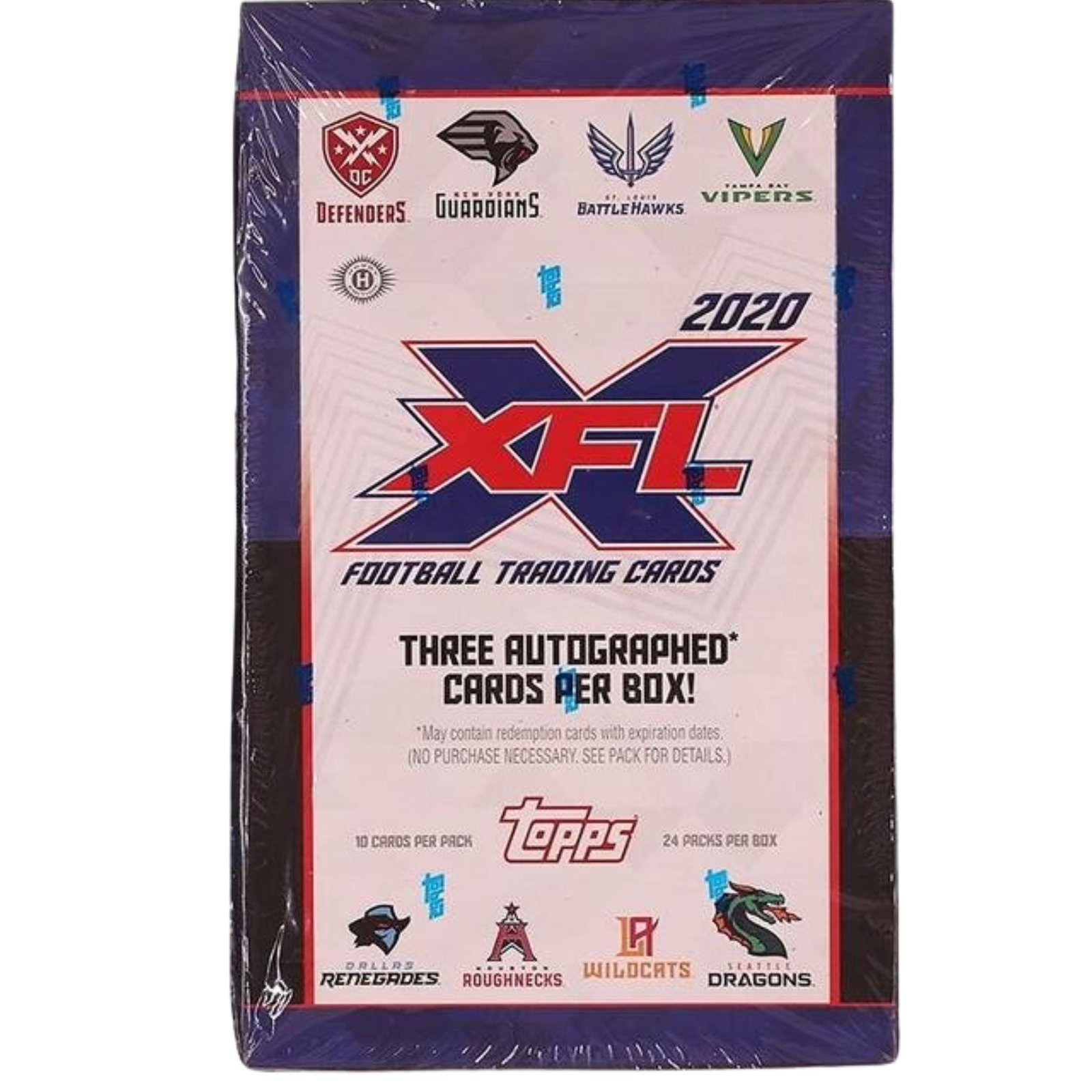 NewProductImage_10 2020 Topps XFL Football Hobby Box - Image 1