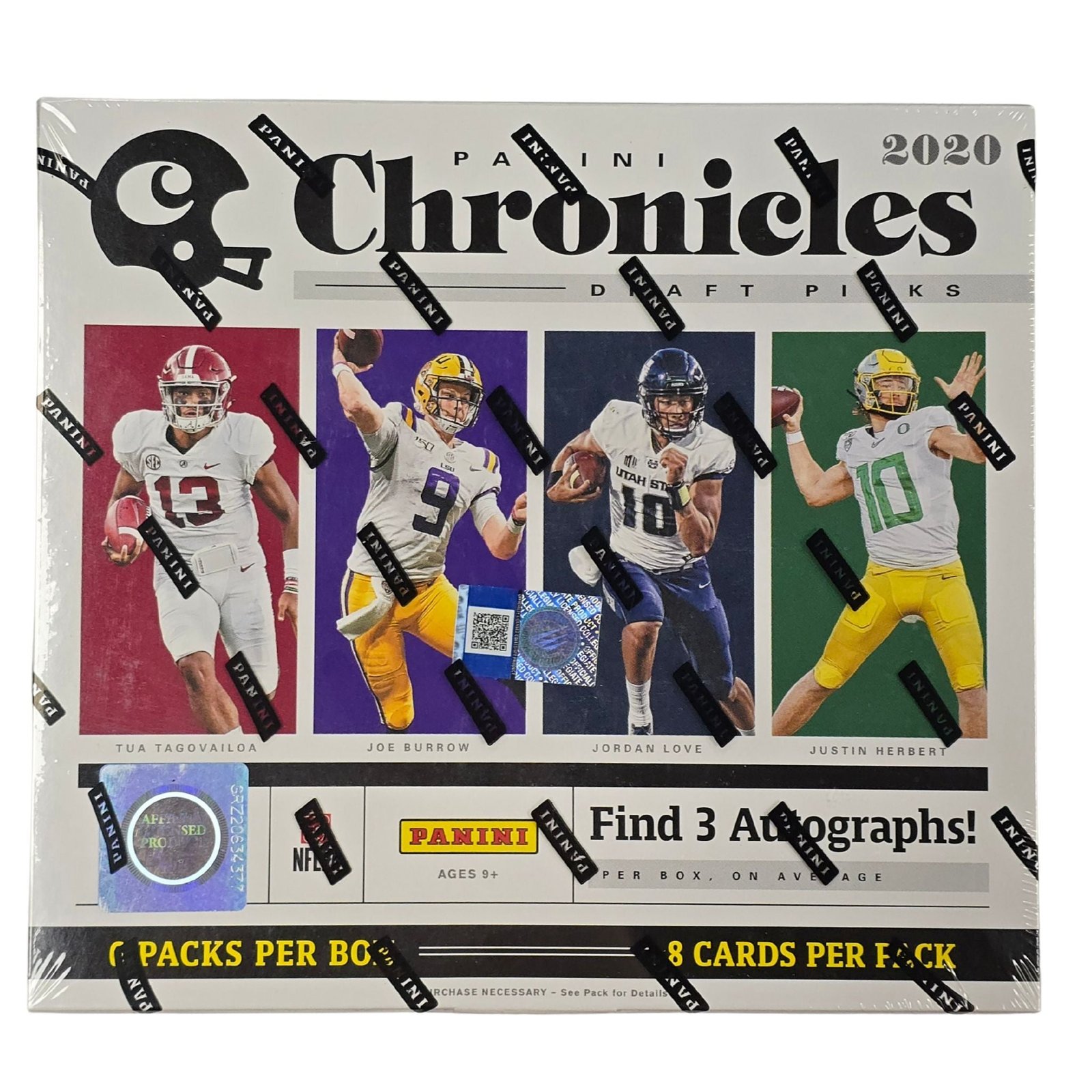 NewProductImage_36_016218cb-1609-4a6d-b0e8-b26fdeeb00f4 2020 Panini Chronicles Draft Picks Football Hobby Box - Image 1