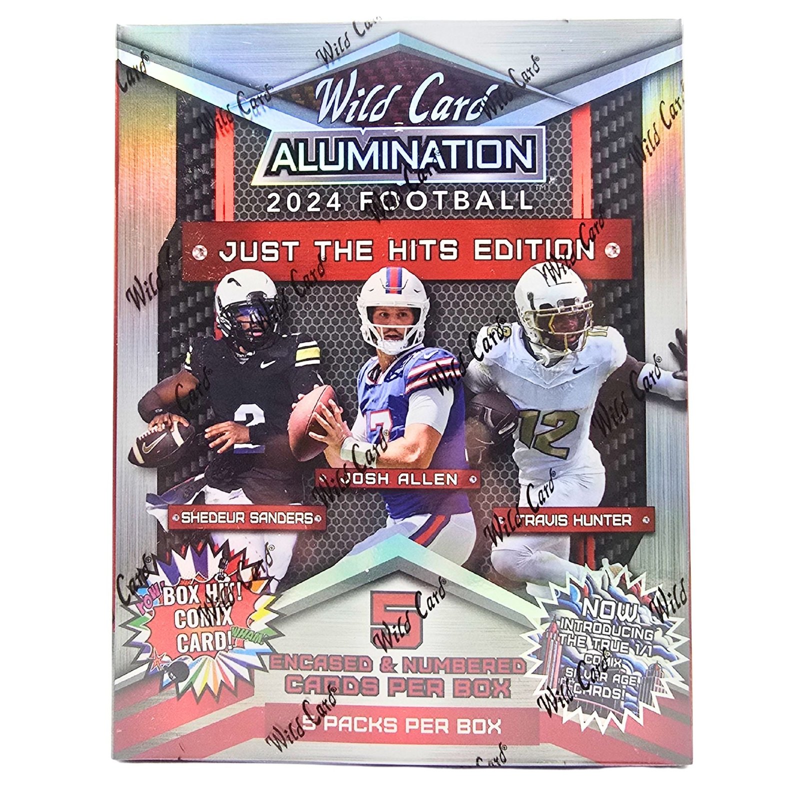 NewProductImage_40_9eac5c51-a7c2-40dc-8ac7-f7f874836ed3 2024 Wild Card Alumination Just The Hits Edition Football Box - Image 1