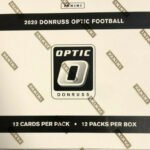 2020 Donruss OPTIC Football Sealed 12 Pack Cello Box  LOADED with Possible ROOKIES  Joe Burrow, Justin Herbert PLUS
