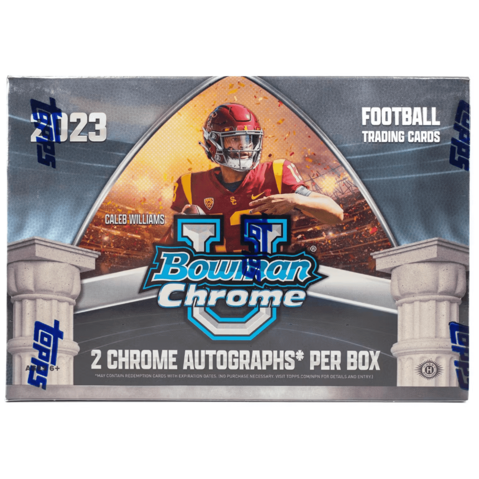 ProductImageTemplate 2023 Bowman University Chrome Football Breakers Delight Box - Image 1