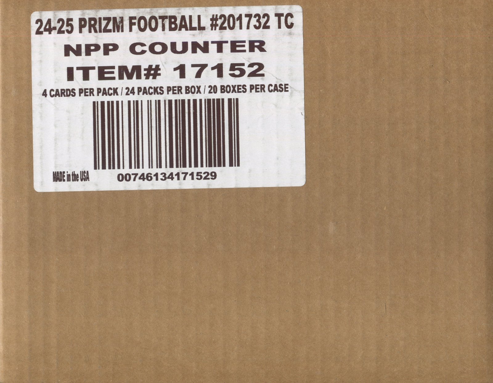 Scan4_8a6a8180-c9d8-4540-bb2b-3d0dddabf7e4 2024 Panini Prizm Football Retail, 20 Box Case - Image 1