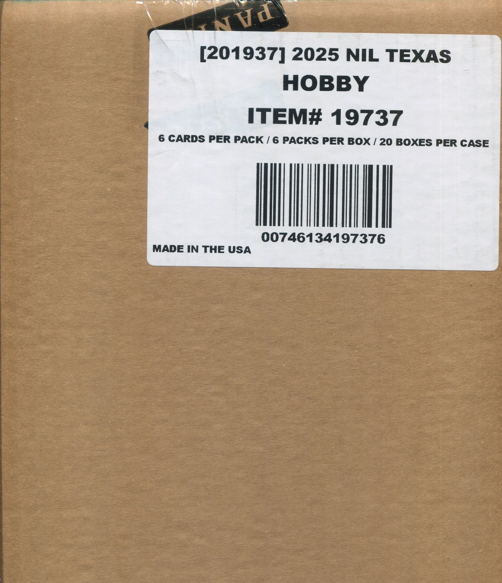 Scan_24_9a5edd8d-b250-4be0-8d42-53efbad204c9 2025 Panini NIL University of Texas Longhorns Hobby, 20 Box Case - Image 1